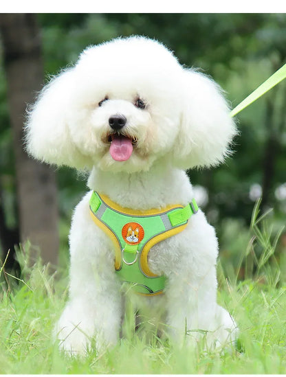No Pull Pet Dog Harness and Leash Set Adjustable Puppy Cat Harness Vest Reflective Walking Lead Leash For Small Dogs Chihuahua