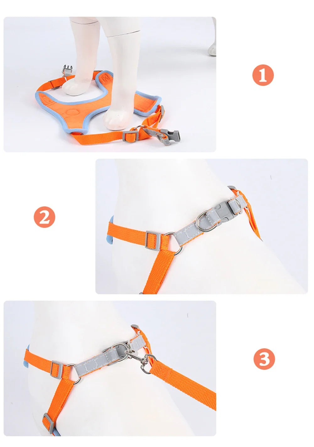 No Pull Pet Dog Harness and Leash Set Adjustable Puppy Cat Harness Vest Reflective Walking Lead Leash For Small Dogs Chihuahua