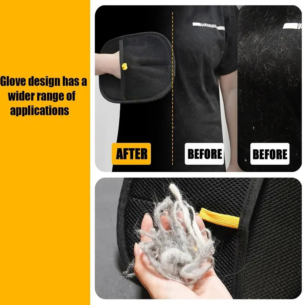 Pet Grooming Gloves Double-sided Grooming Gloves For Pets Gentle Deshedding Mitt Massager Grooming Gloves For Long And Short