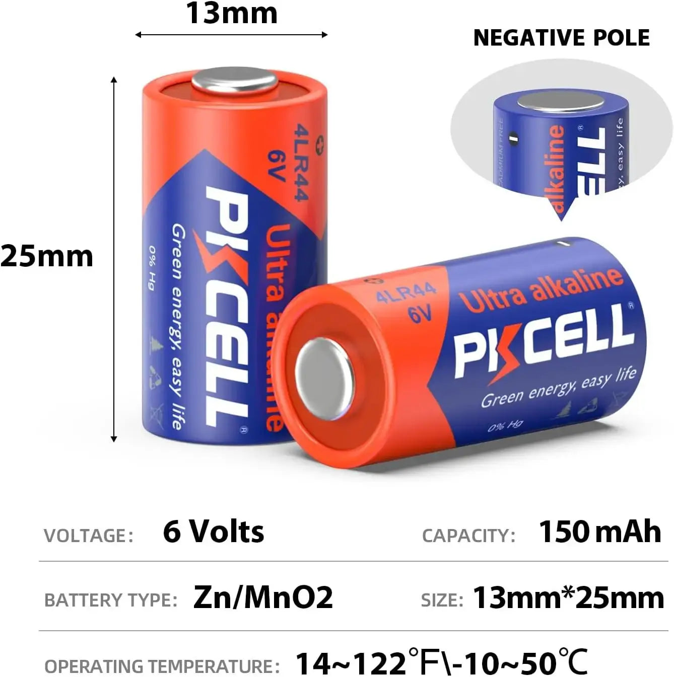 20Pcs PKCELL 4LR44 6V Alkaline Battery for Dog Training Collars and Stop Barker ,Grooming Pen,Film camera car key remote control
