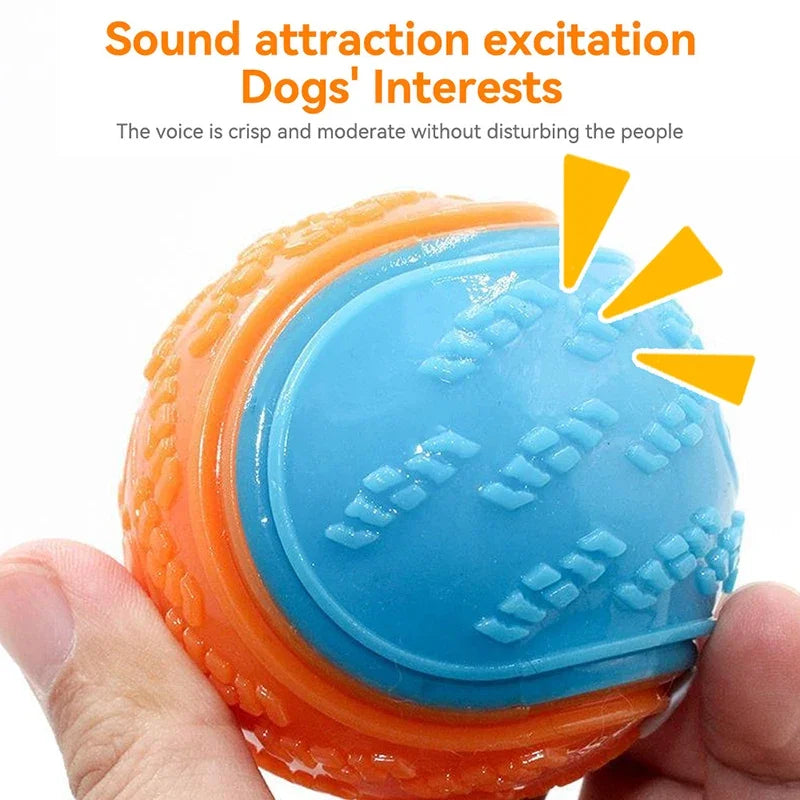 Dog Toys Soft TPR Toys for Dog Pet Teeth Cleaning Bite Resistance Squeaky Dog Ball Toy Dogs Interactive Toys