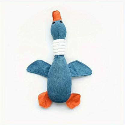 1PC Dogs And Cats Tricolor Wild Goose Plush Sound Toy Grinding Teeth Bite Resistant From High Boredom Pet Supplies