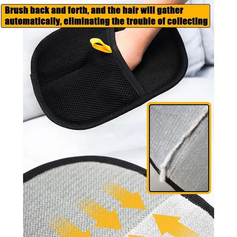Pet Grooming Gloves Double-sided Grooming Gloves For Pets Gentle Deshedding Mitt Massager Grooming Gloves For Long And Short